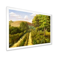 Toile « Vibrant Country Road During Summer