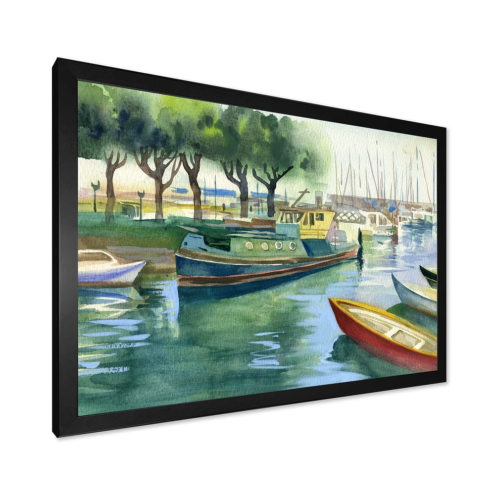 Boats Green Spring  Wall Art