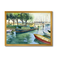 Boats Green Spring  Wall Art