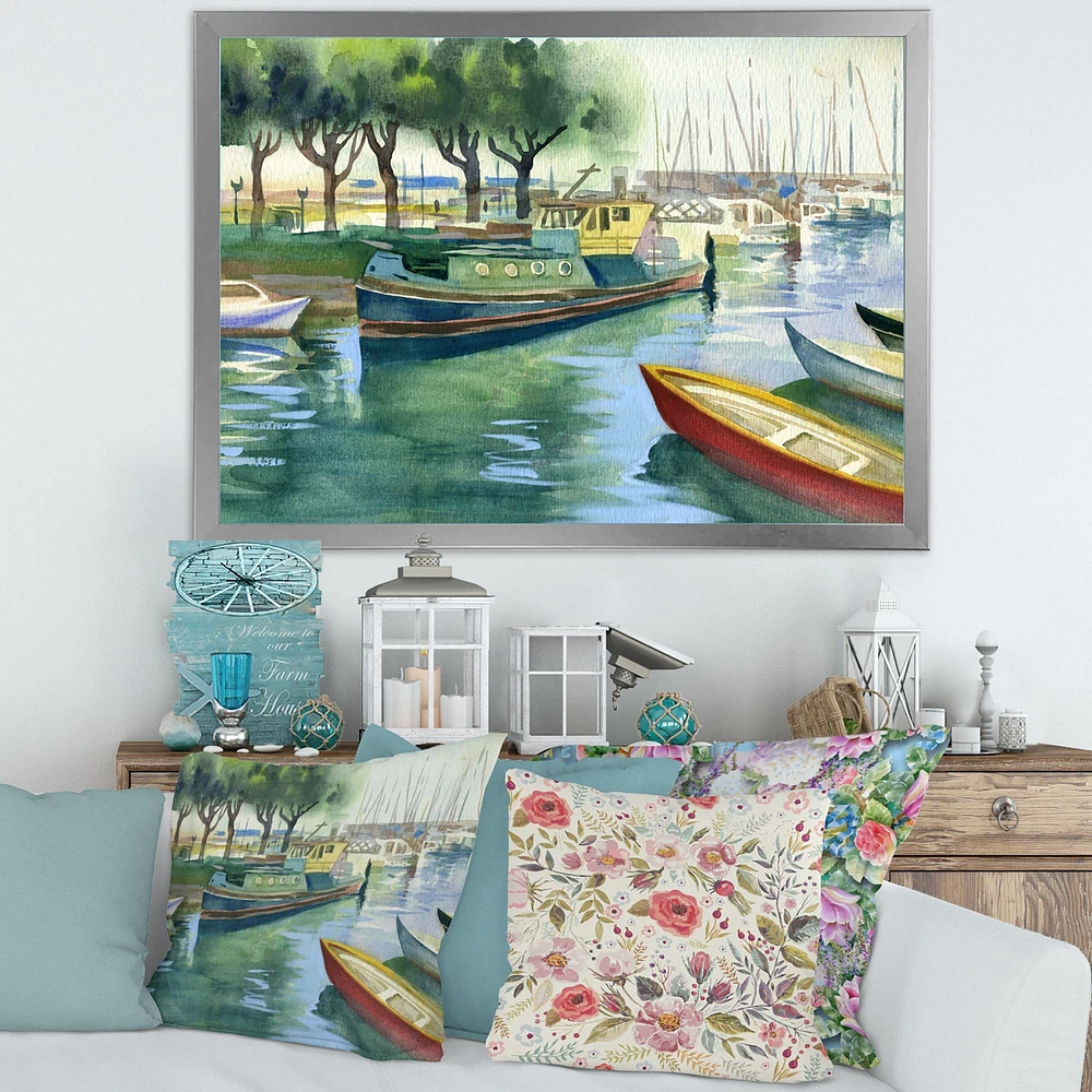 Boats Green Spring  Wall Art