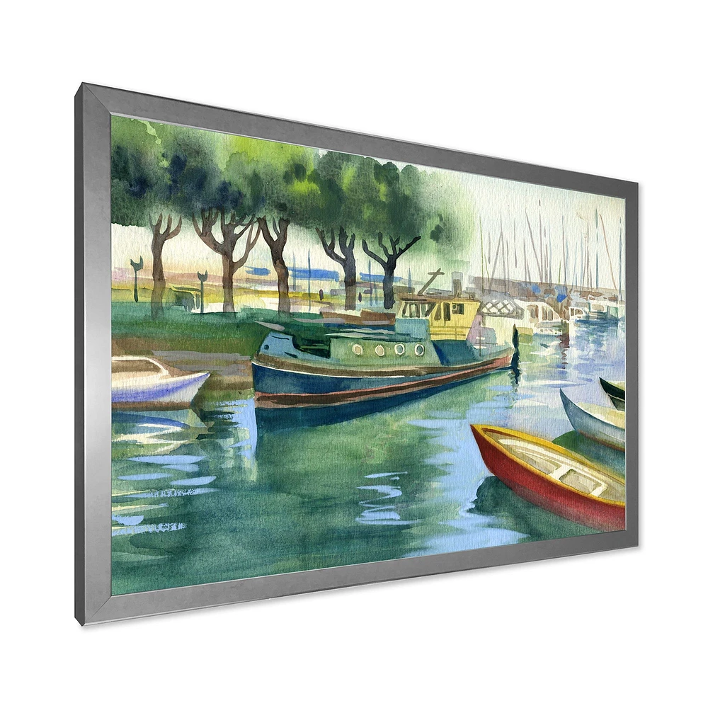 Boats Green Spring  Wall Art