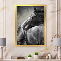 Toile imprimée « Portrait of A Black Horse »