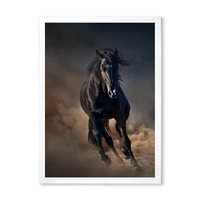 Toile « Portrait of Thoroughbred Nonius Stallion Horse I »