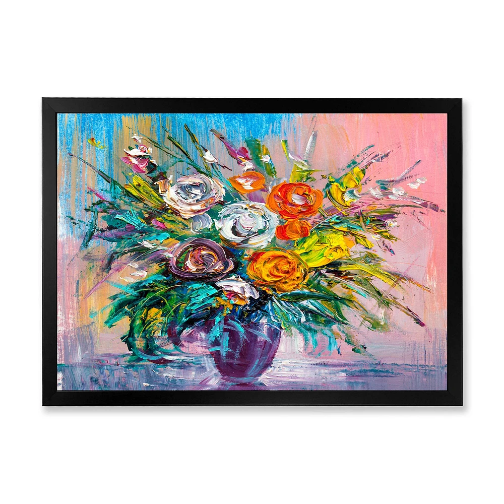 Bouquet of VIbrant Flowers  Wall Art