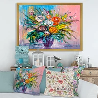 Bouquet of VIbrant Flowers  Wall Art