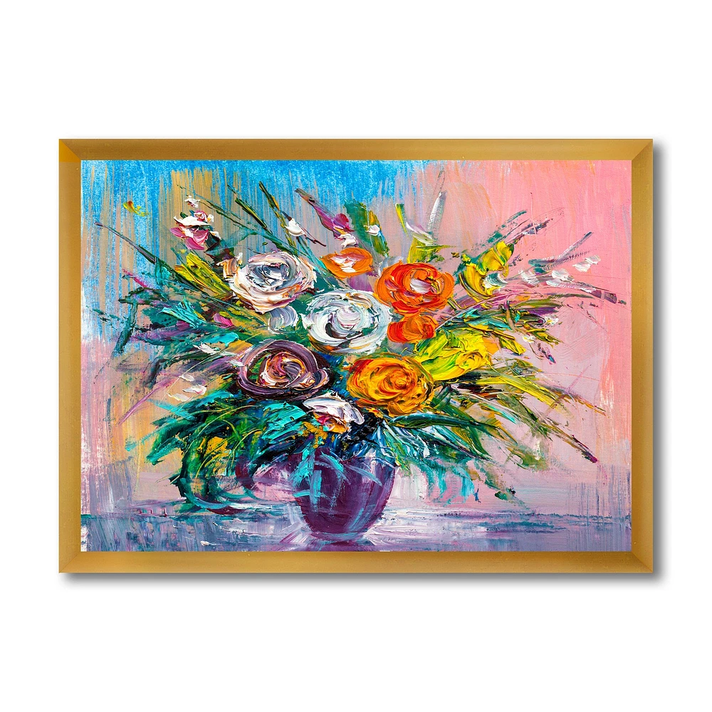 Bouquet of VIbrant Flowers  Wall Art