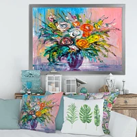 Bouquet of VIbrant Flowers  Wall Art