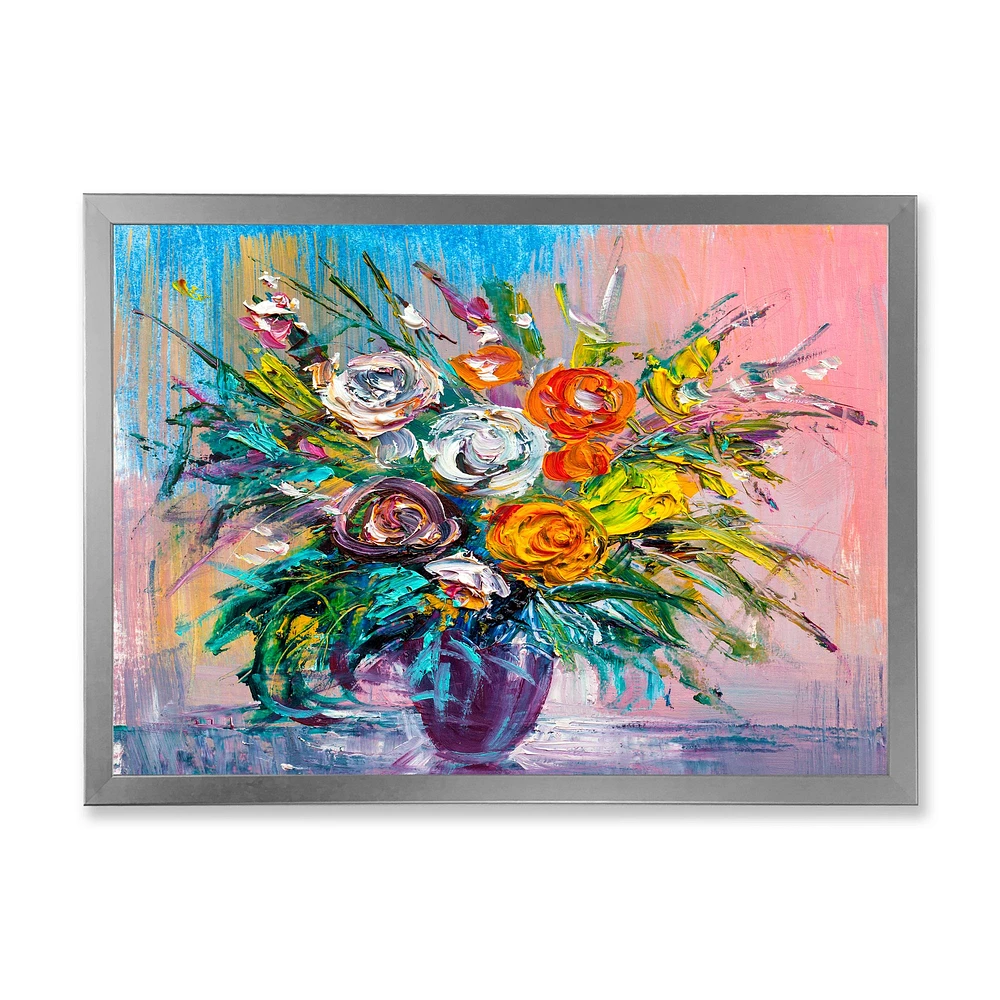 Bouquet of VIbrant Flowers  Wall Art