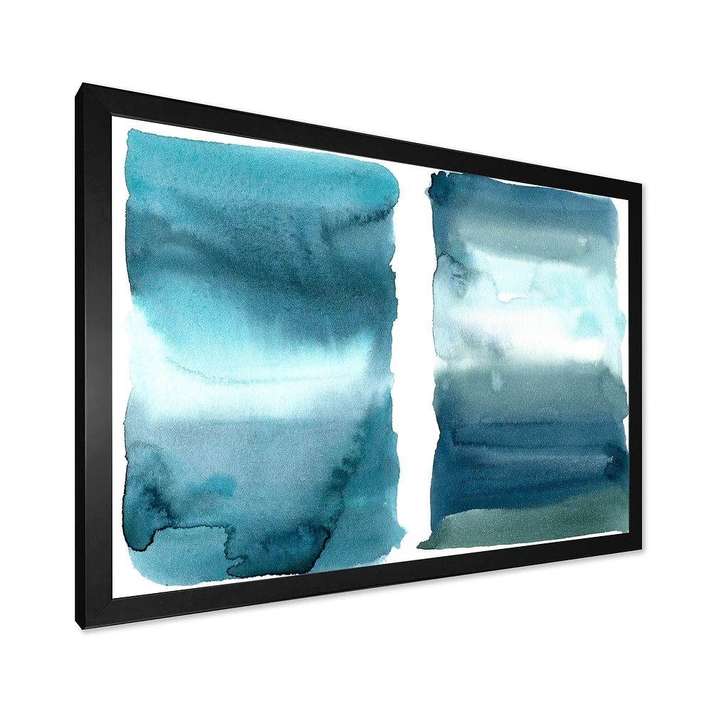 Ocean Blue Aquatic Abstract Impression I Wall Art