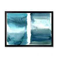 Ocean Blue Aquatic Abstract Impression I Wall Art