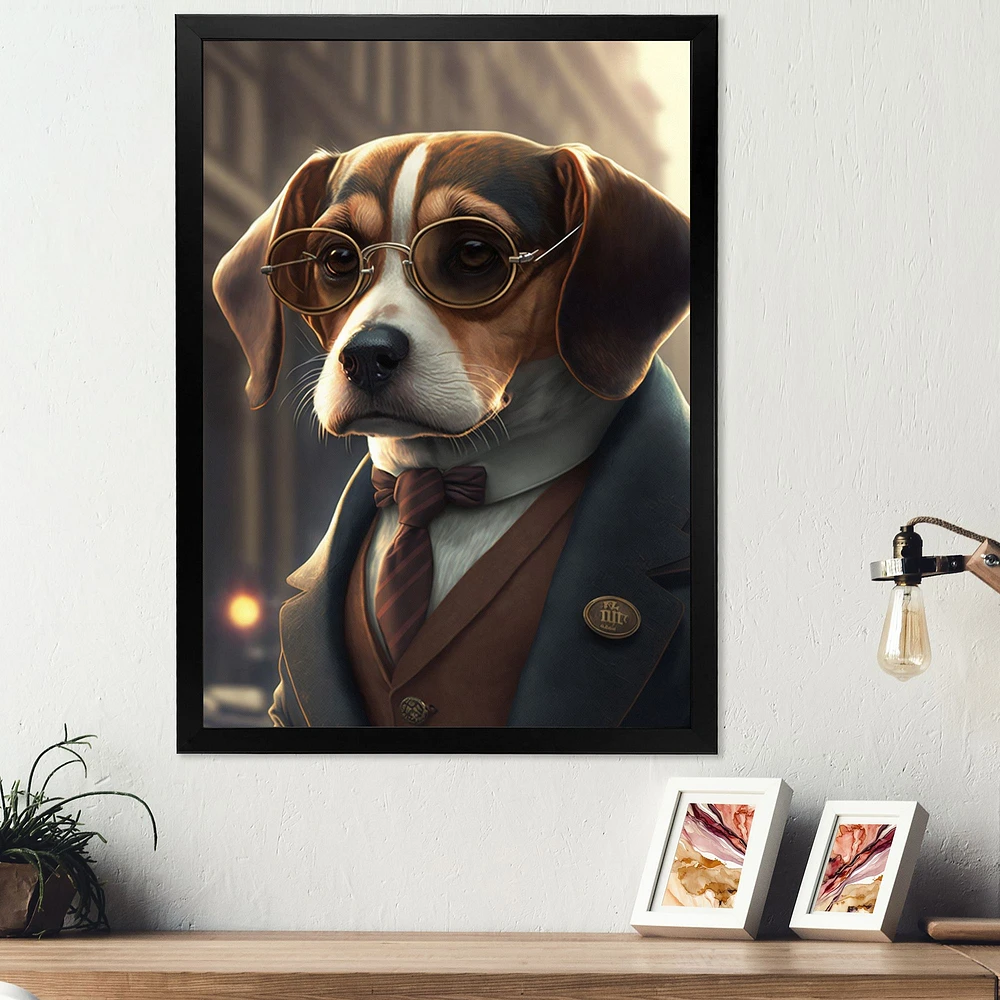 Mafia Beagle I Wall Art