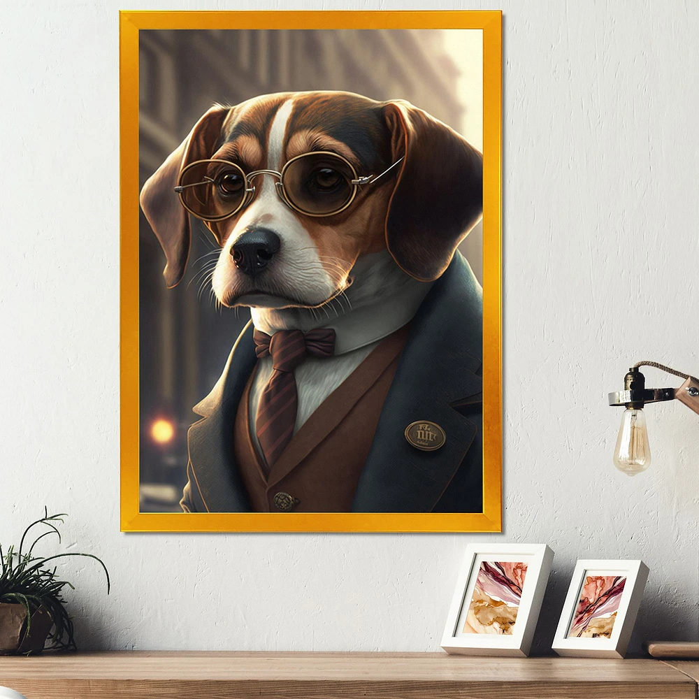 Mafia Beagle I Wall Art