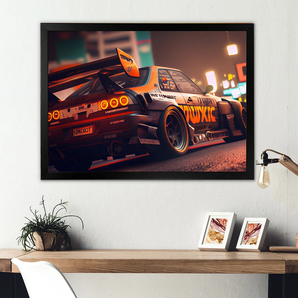 Tunning Car Drifting Tokyo V Wall Art