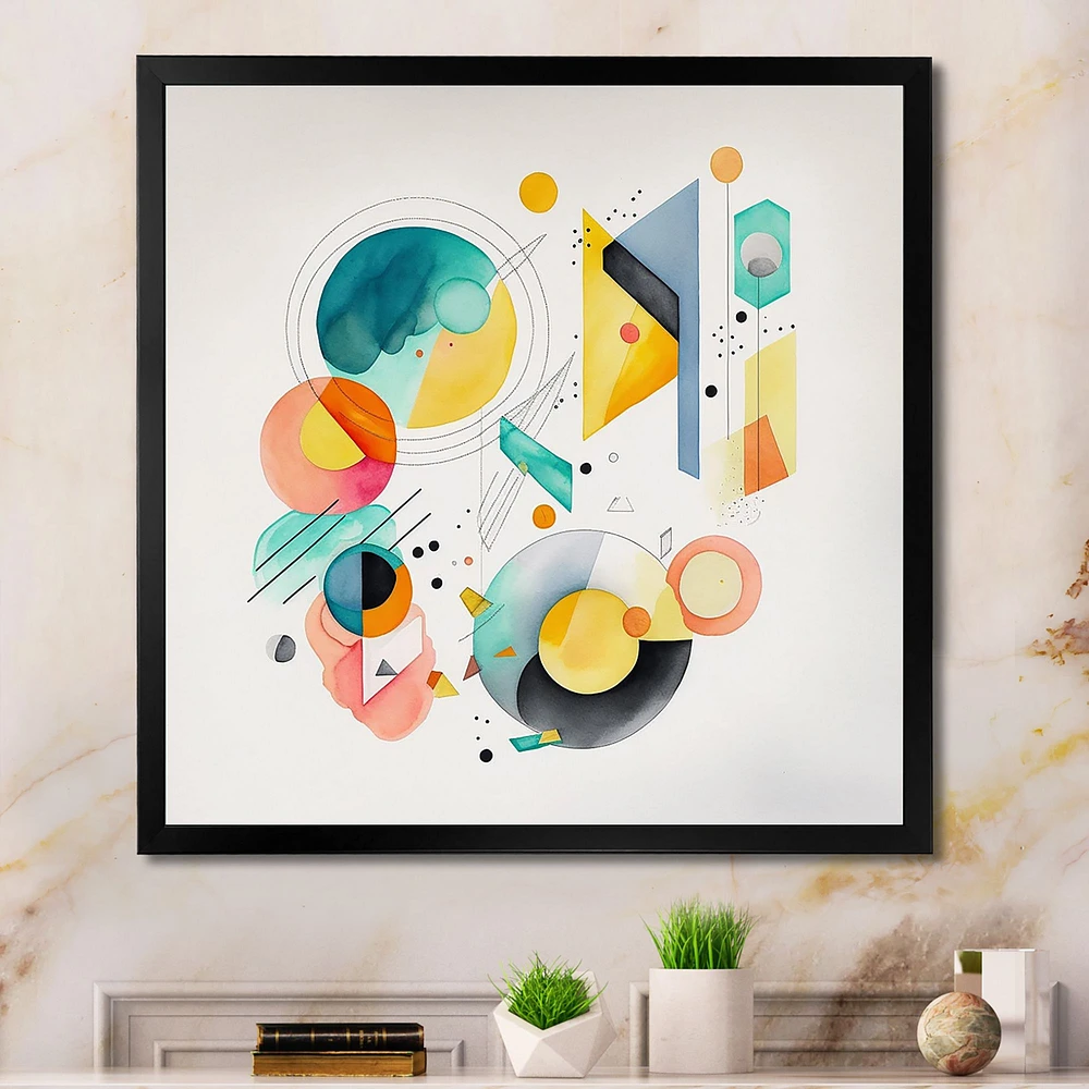 Multi-Color Circular Abstract I Wall Art