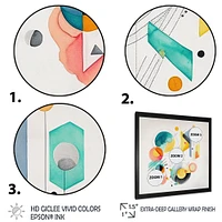 Multi-Color Circular Abstract I Wall Art