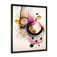 Pink Watercolor Abstract Wall Art