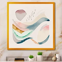 Multi-Color Pastel Waves Wall Art