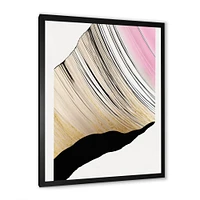 Minimalism Pink And Gold Cubic Fusion I Wall Art