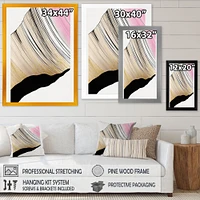 Minimalism Pink And Gold Cubic Fusion I Wall Art