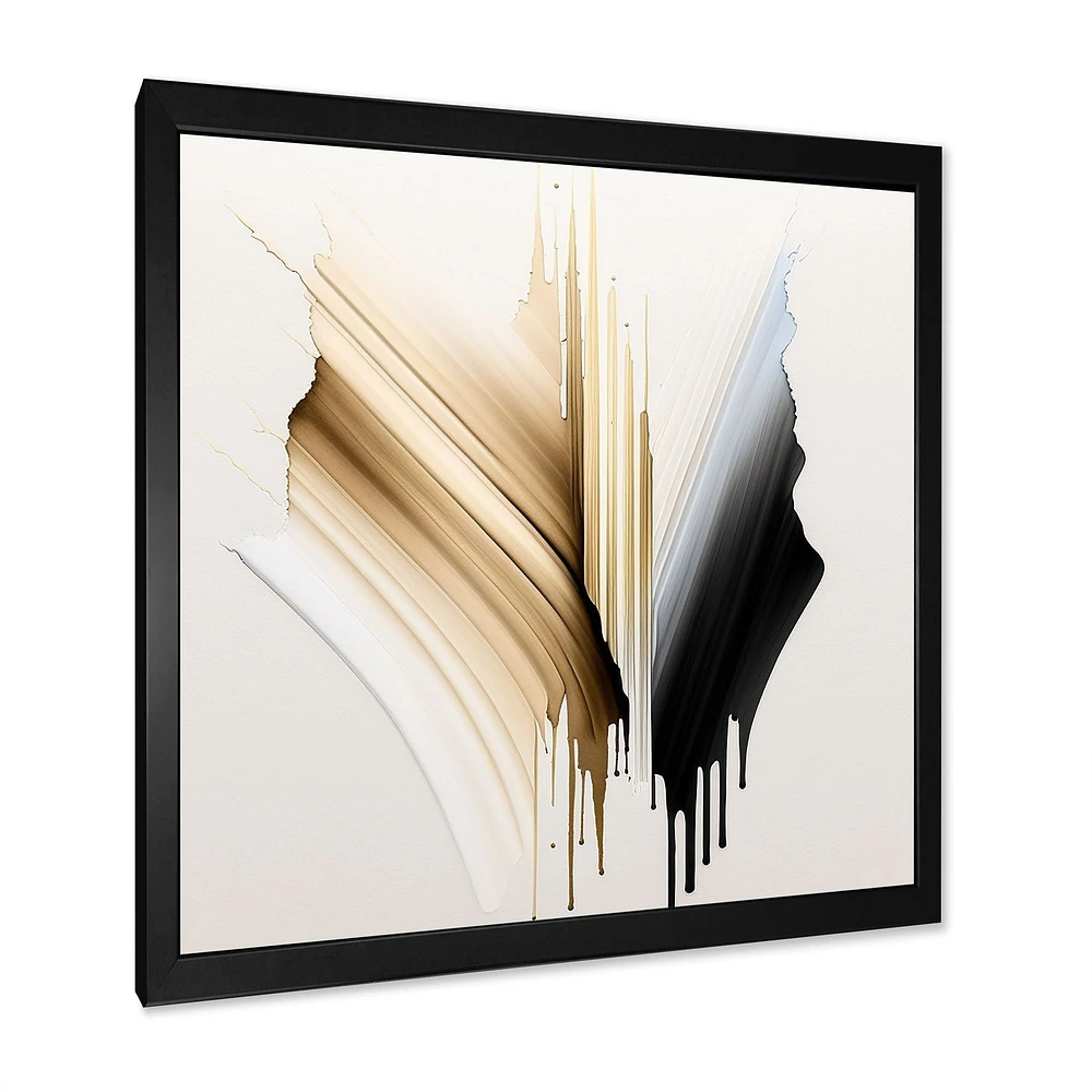 Minimalism Pink And Gold Cubic Fusion IV Wall Art