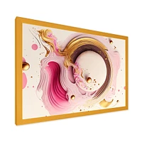 Pink Watercolor Circular Abstract Wall Art