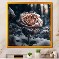 A Blooming Rose Flower Forest Wall Art