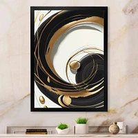 Gold Glamour Circle Wall Art