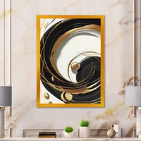 Gold Glamour Circle Wall Art