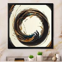 Gold Glamour Circle 1 Wall Art