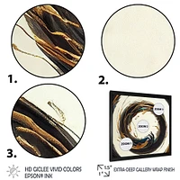 Gold Glamour Circle 1 Wall Art