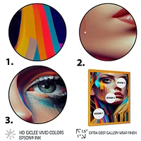 Vibrant Creative Woman Portrait VI Wall Art