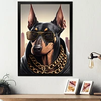 Doberman Gangster NYC I Wall Art