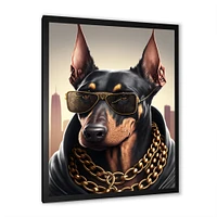 Doberman Gangster NYC I Wall Art