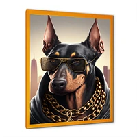 Doberman Gangster NYC I Wall Art