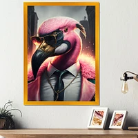 Flamingo Gangster NYC Wall Art