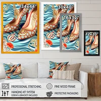 Retro Art Deco High Heel Shoe IV Wall