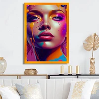 Liquid Ink Woman Portrait I Wall Art