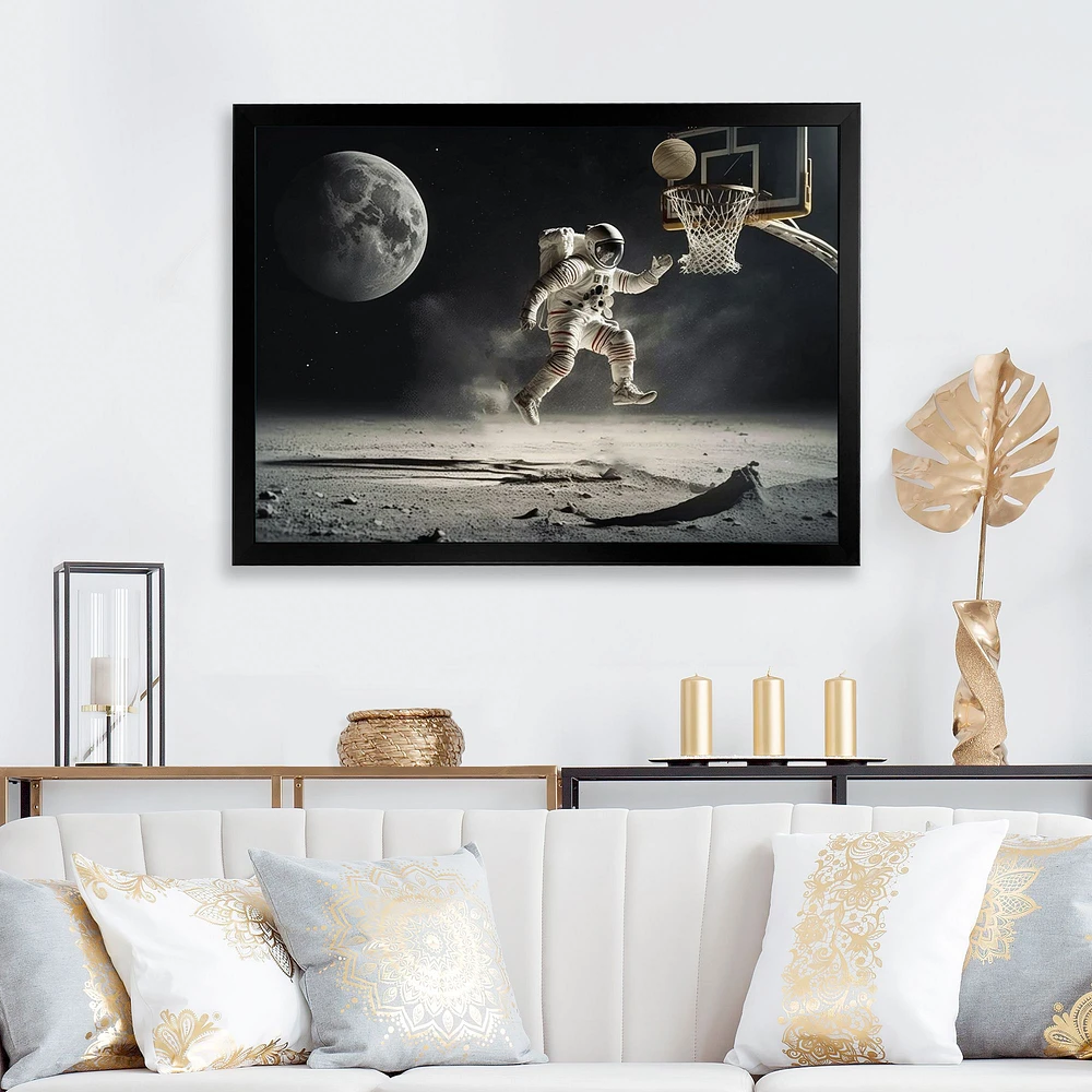 Easy Point On The Moon I Wall Art