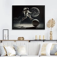 Soccer On The Moon Wall Art