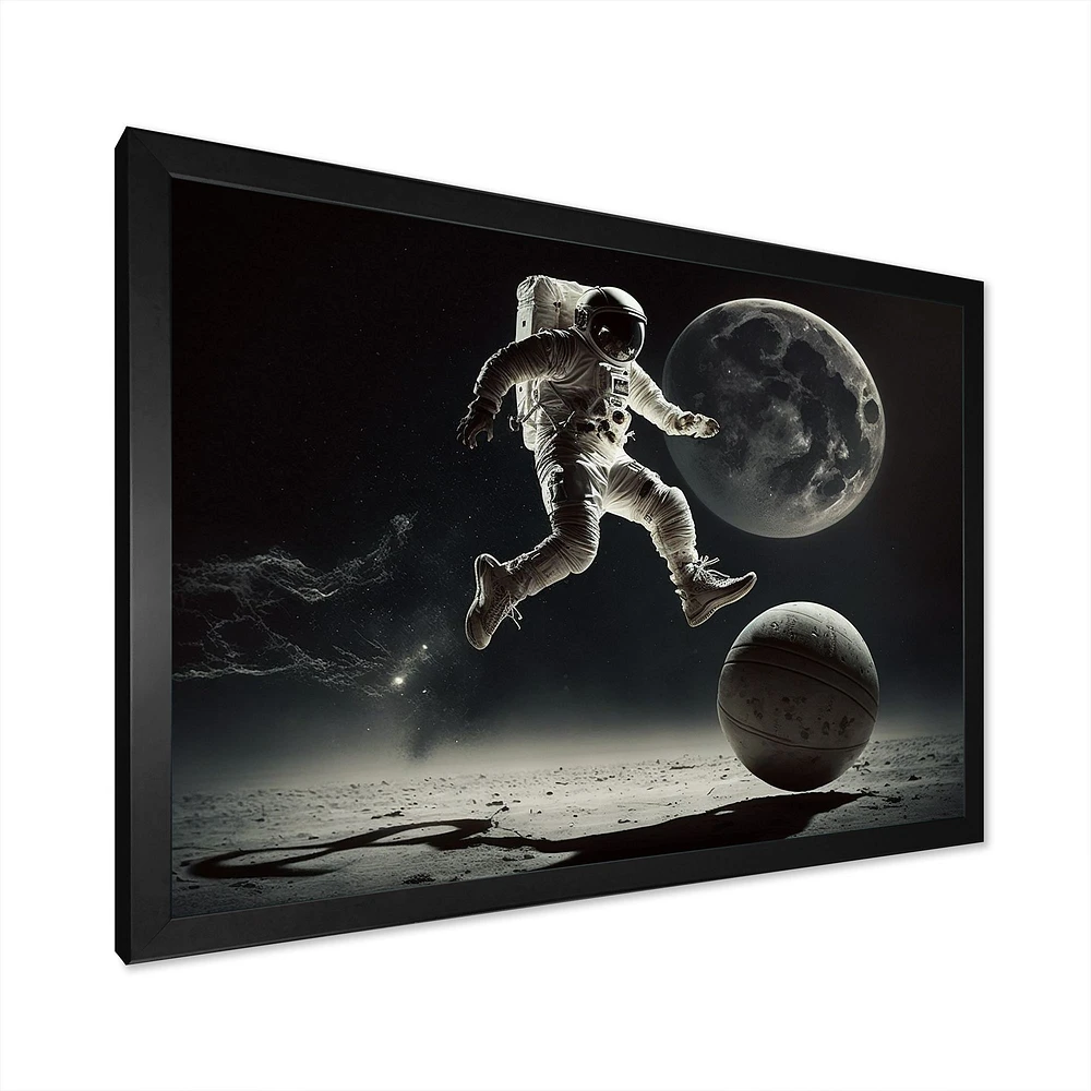 Soccer On The Moon Wall Art