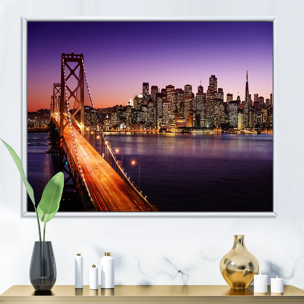 Toile  « San Francisco skyline and Bay Bridge »