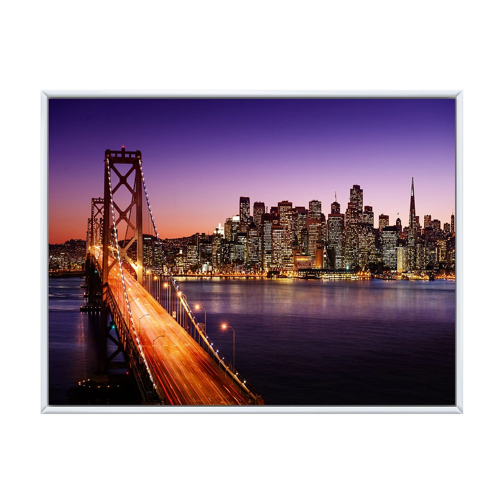 San Francisco skyline and Bay Bridge  Canvas Wall Art