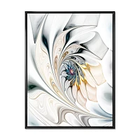 White Stained Glass  Wall Art Canvas