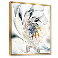 White Stained Glass  Wall Art Canvas