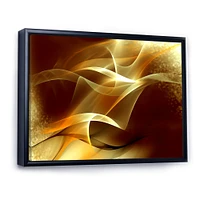 Light Yellow Abstract Fractal Design  Canvas Art