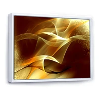 Light Yellow Abstract Fractal Design  Canvas Art