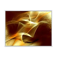 Light Yellow Abstract Fractal Design  Canvas Art