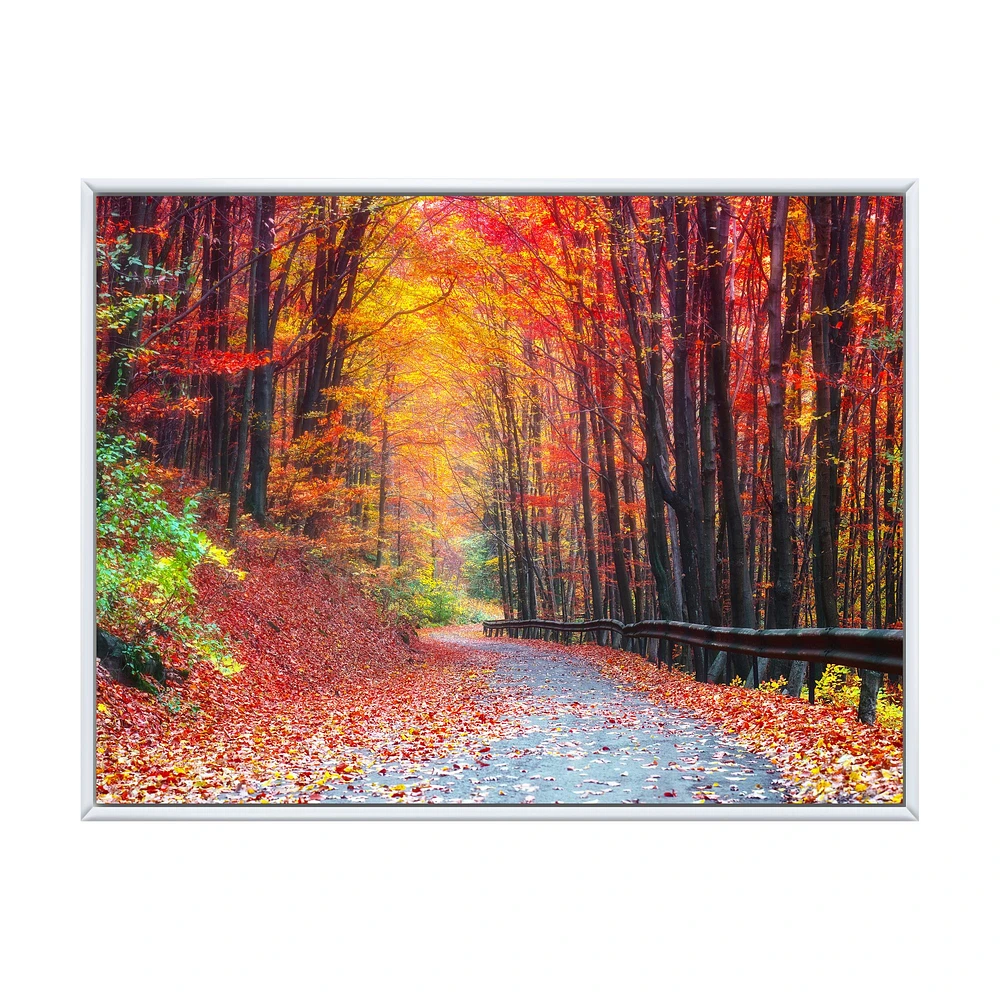 Toile « Road Beautiful Autumn Forest »