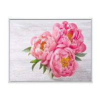 Bunch of Peony Flowers Vase  Wall Art