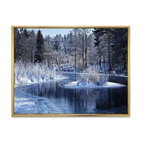 Toile « Winter Lake Deep Forest »